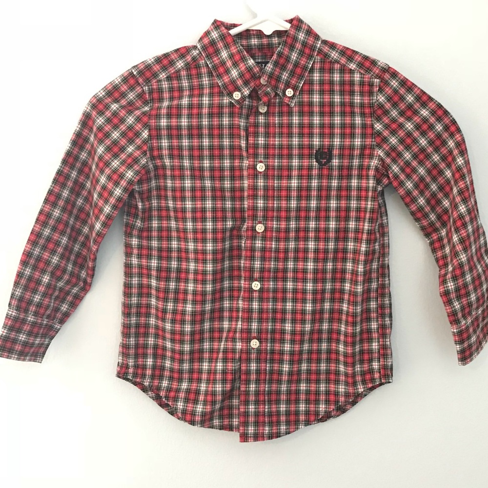 Chaps Little Boy’s Plaid Dress Shirt